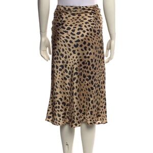 Realisation Par Tan and Black Midi Skirt